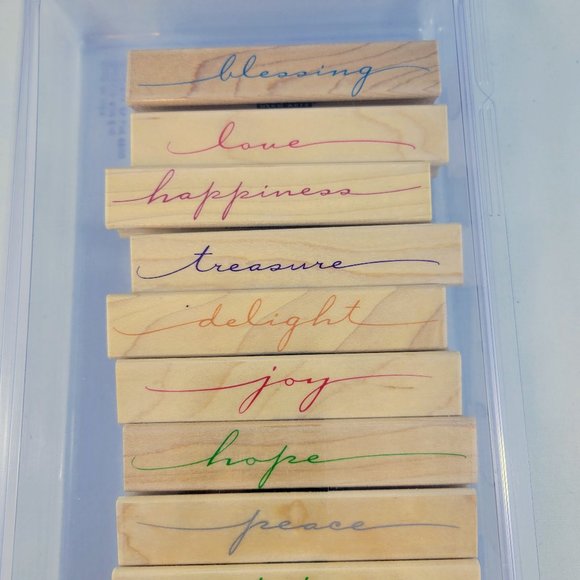 Hero Arts Holiday Border Stamps Word Paper Crafts Card Making Scrapbooking Read - Picture 4 of 8